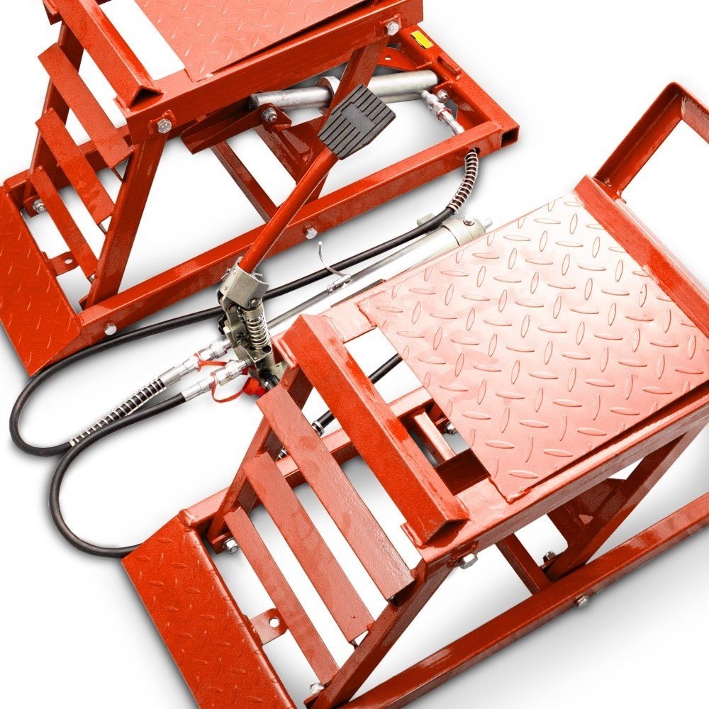 Bituxx hydraulické dílenské nájezdy 2× 2000 kg - nastavitelná výška 16-40 cm, sada pro servis aut MS19834